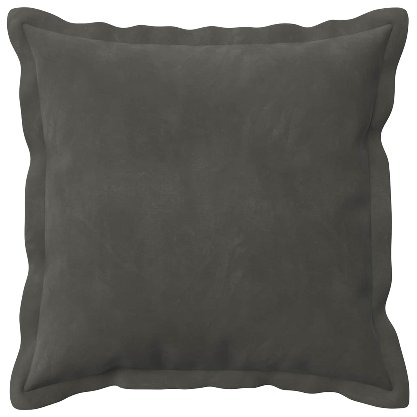 Cushion Cover 2 pcs HOUTEN Dark Grey 40 x 40 cm Velvet