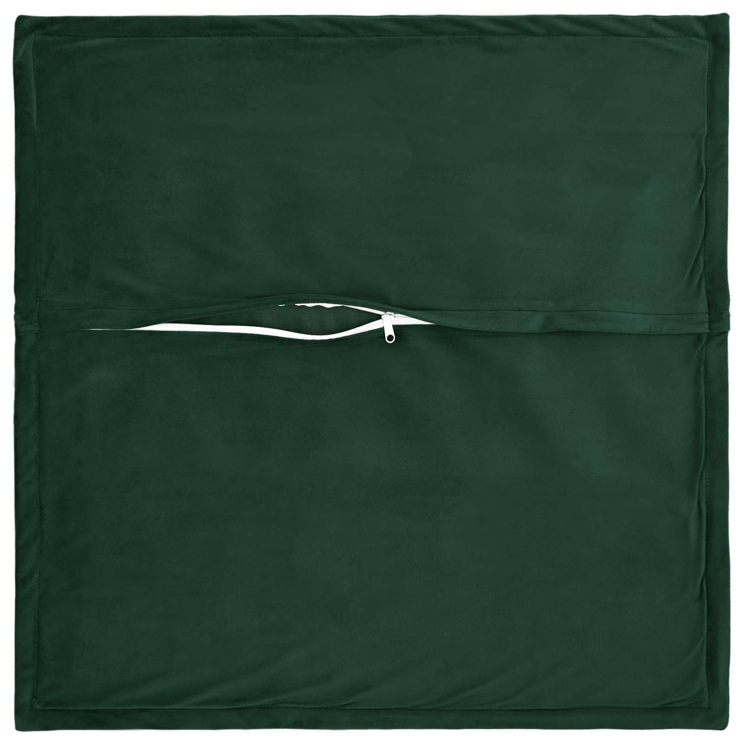 Cushion Cover 6 pcs HOUTEN Dark Green 40 x 40 cm Velvet