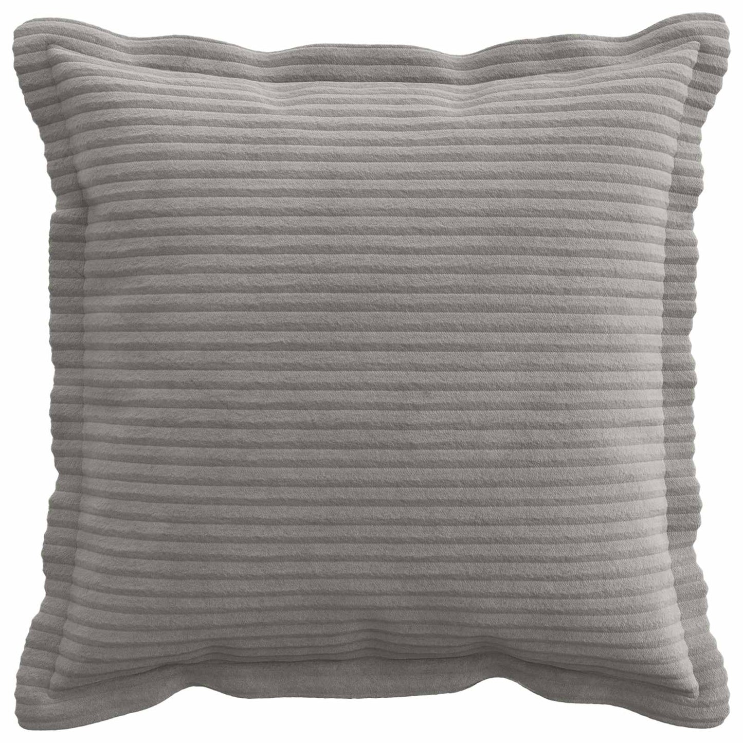Cushion Cover 12 pcs HOUTEN Light Grey 40 x 40 cm Corduroy