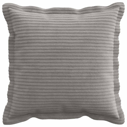 Cushion Cover 12 pcs HOUTEN Light Grey 40 x 40 cm Corduroy