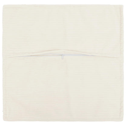 Cushion Cover 6 pcs HOUTEN Cream 40 x 40 cm Corduroy