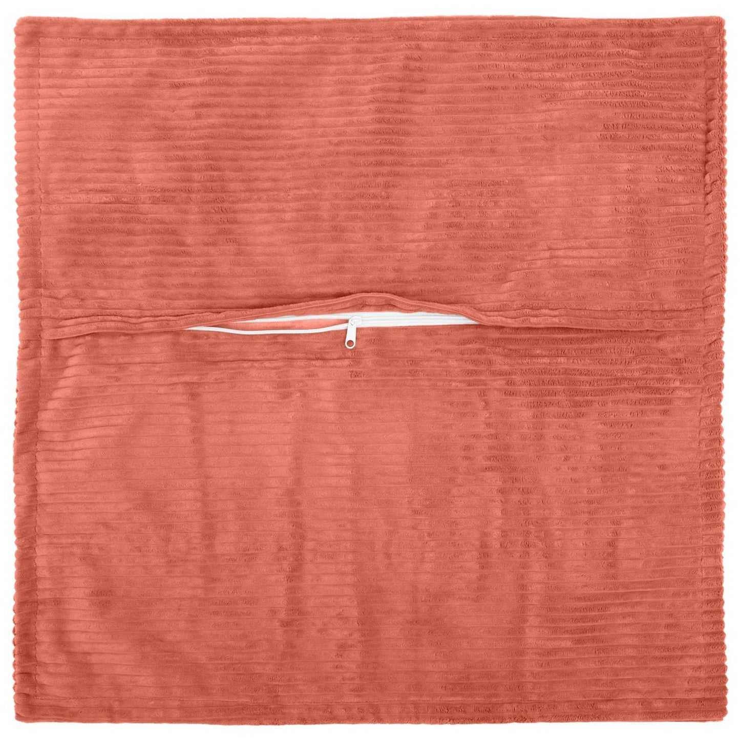 Cushion Cover 12 pcs HOUTEN Red Orange 40 x 40 cm Corduroy