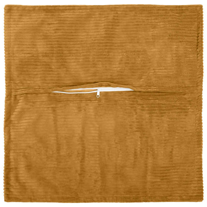 Cushion Cover 12 pcs HOUTEN Yellow 40 x 40 cm Corduroy