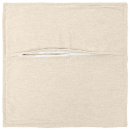 Cushion Cover 12 pcs HOUTEN Cream 40 x 40 cm Chenille Fabric