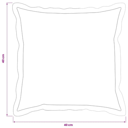 Cushion Cover 6 pcs HOUTEN Beige 40 x 40 cm Polyester