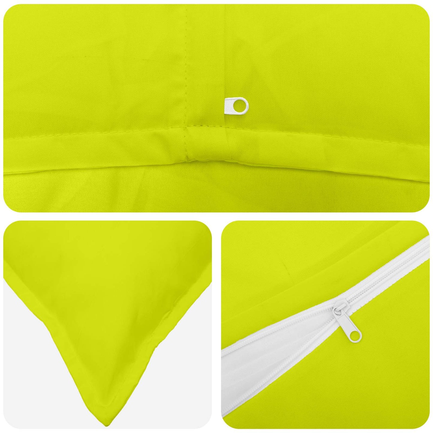 Cushion Cover 12 pcs HOUTEN Bright Green 40 x 40 cm Polyester