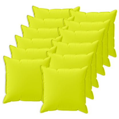Cushion Cover 12 pcs HOUTEN Bright Green 40 x 40 cm Polyester