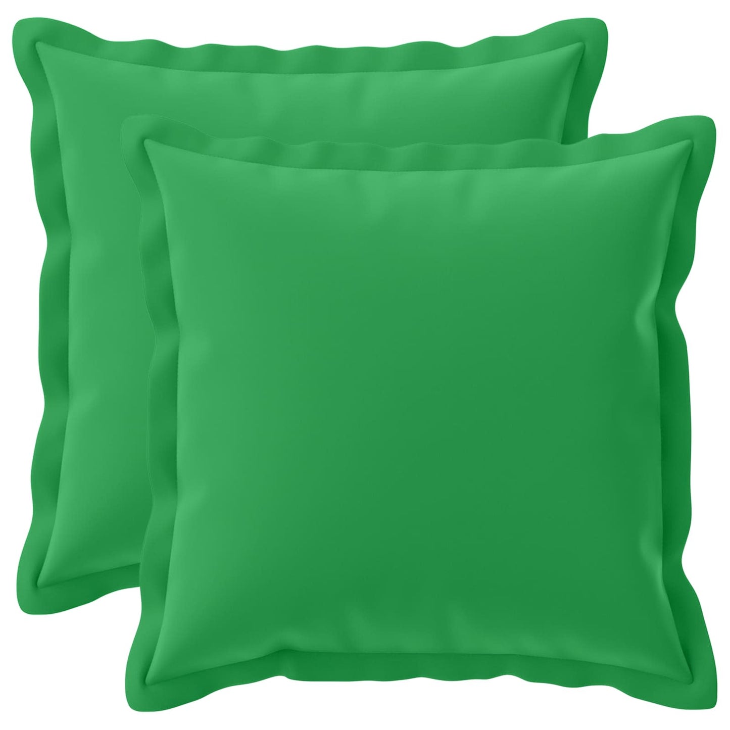 Cushion Cover 2 pcs HOUTEN Green 40 x 40 cm Polyester