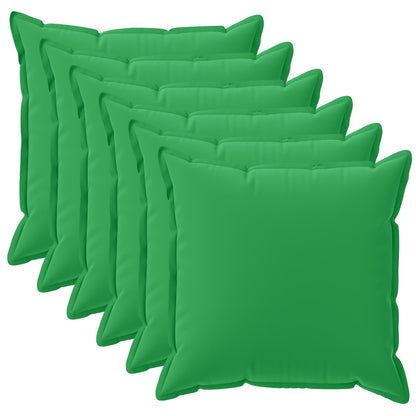 Cushion Cover 6 pcs HOUTEN Green 40 x 40 cm Polyester