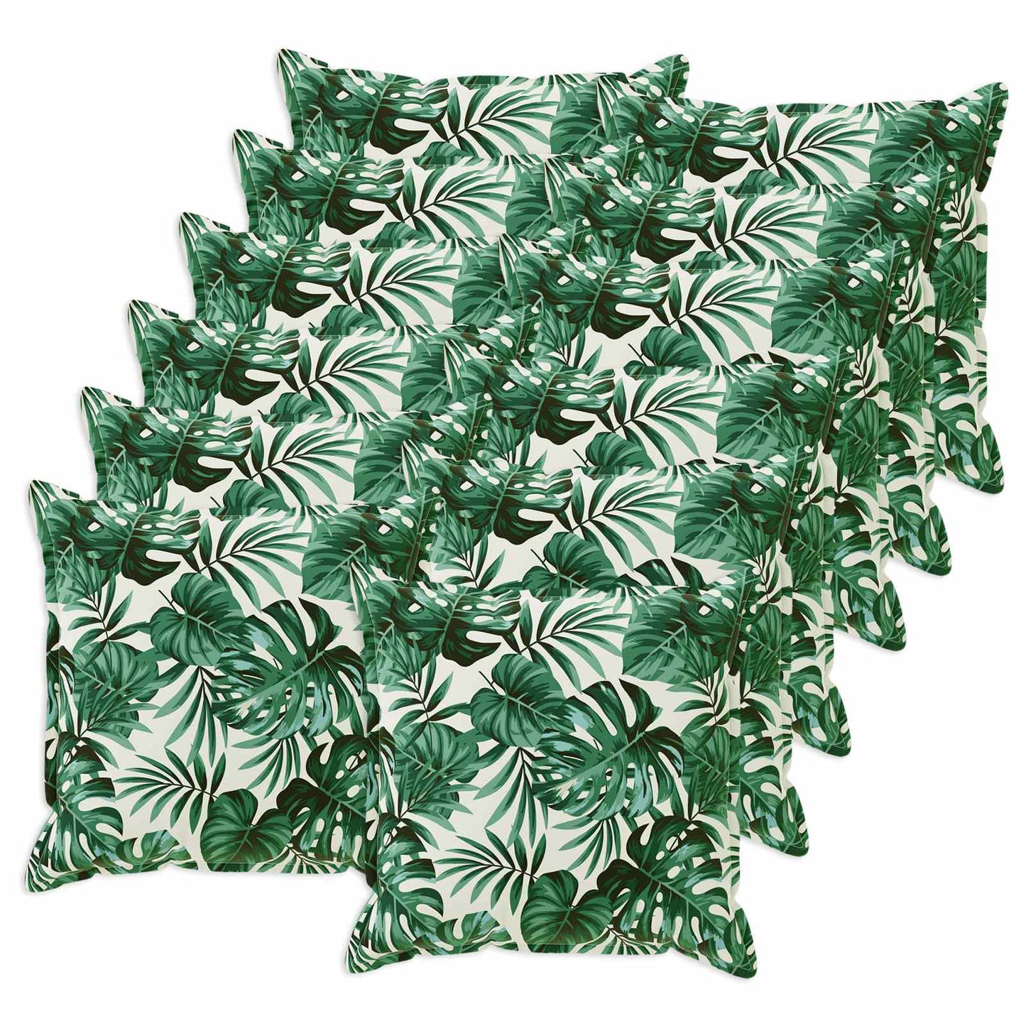Cushion Cover 12 pcs HOUTEN Leaf Pattern 40 x 40 cm Polyester