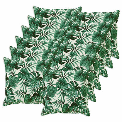 Cushion Cover 12 pcs HOUTEN Leaf Pattern 40 x 40 cm Polyester