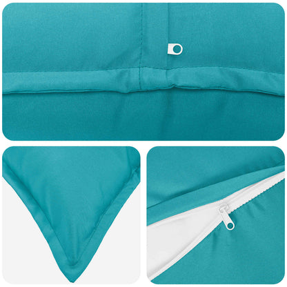 Cushion Cover 6 pcs HOUTEN Turquoise 40 x 40 cm Polyester