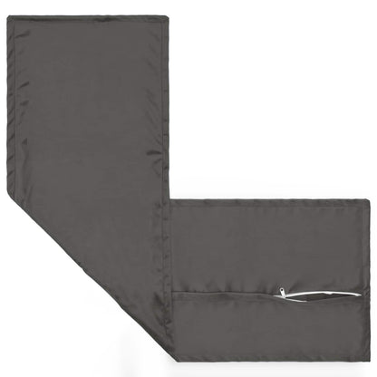 Cushion Cover HOUTEN Dark Grey 40 x 145 cm Velvet