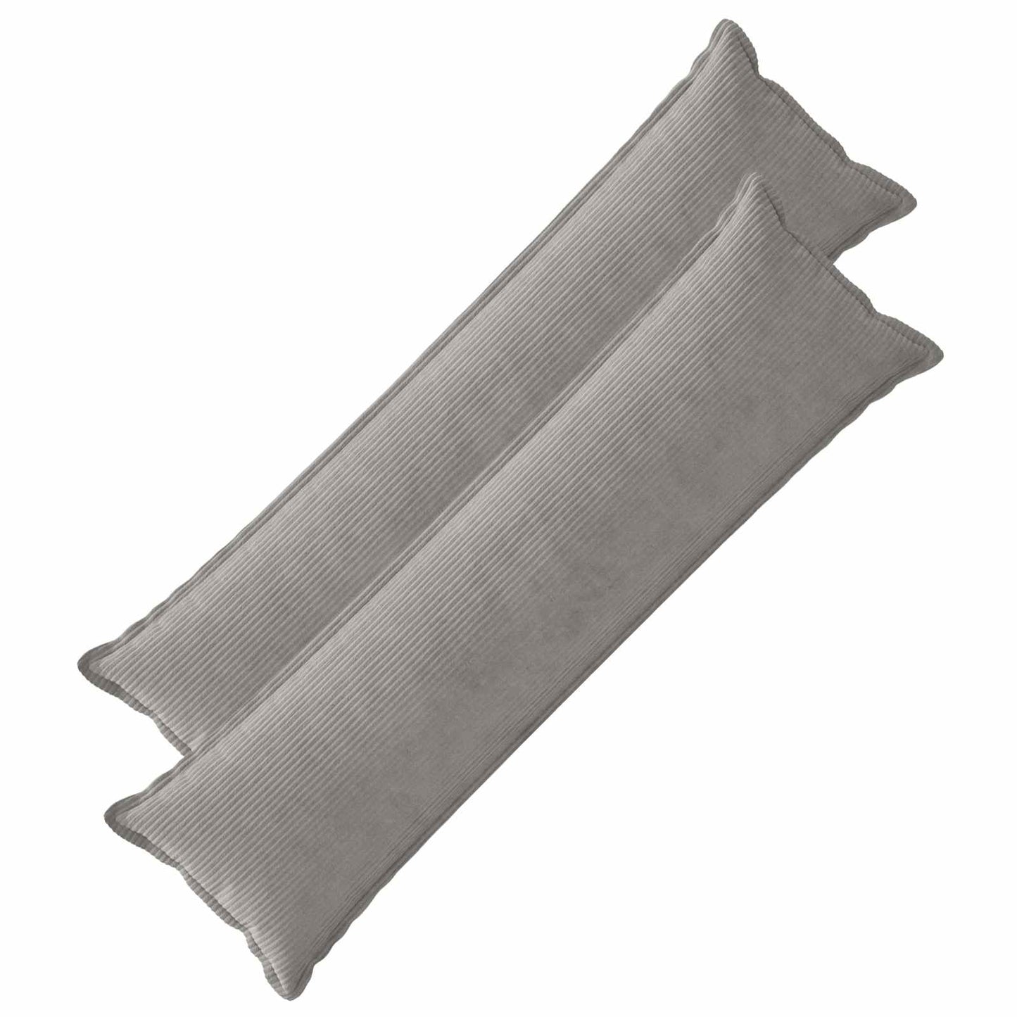 Cushion Cover 2 pcs HOUTEN Light Grey 40 x 145 cm Corduroy
