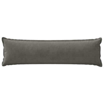 Cushion Cover 2 pcs HOUTEN Dark Grey 40 x 145 cm Corduroy