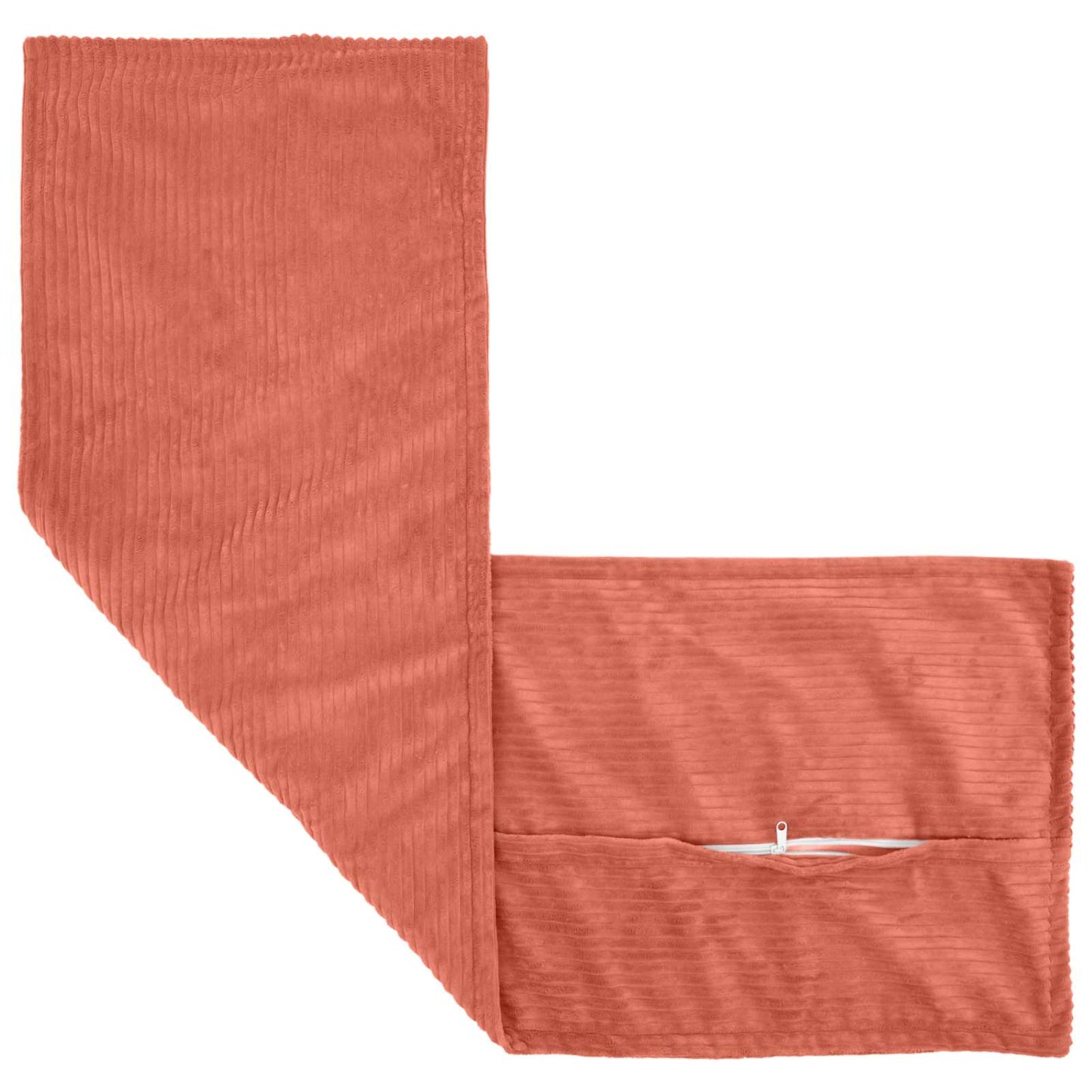 Cushion Cover 2 pcs HOUTEN Red Orange 40 x 145 cm Corduroy