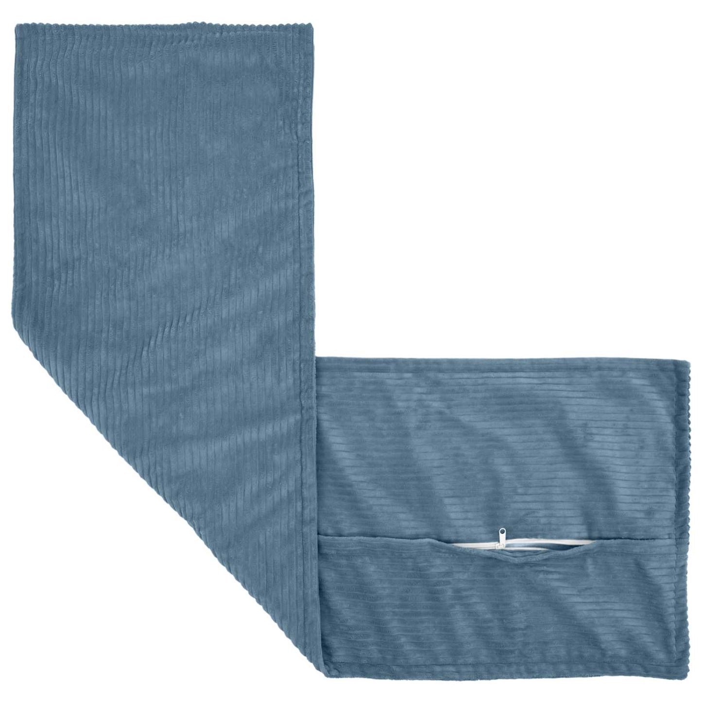 Cushion Cover 2 pcs HOUTEN Blue 40 x 145 cm Corduroy