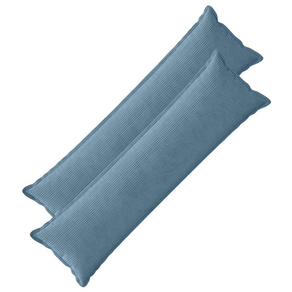 Cushion Cover 2 pcs HOUTEN Blue 40 x 145 cm Corduroy