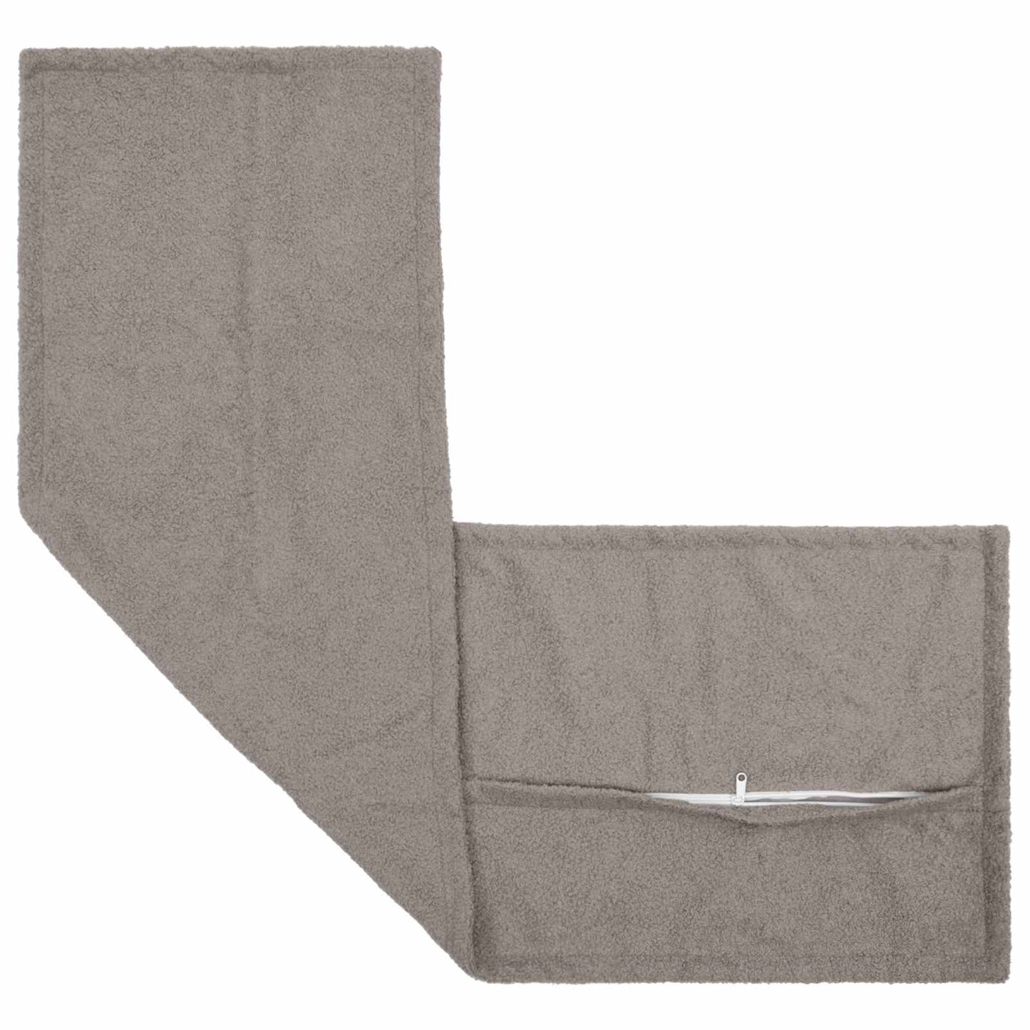 Cushion Cover 2 pcs HOUTEN Light Grey 40 x 145 cm Bouclé
