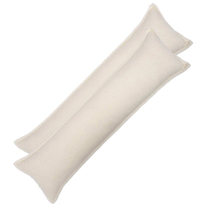 Cushion Cover 2 pcs HOUTEN Cream 40 x 145 cm Bouclé