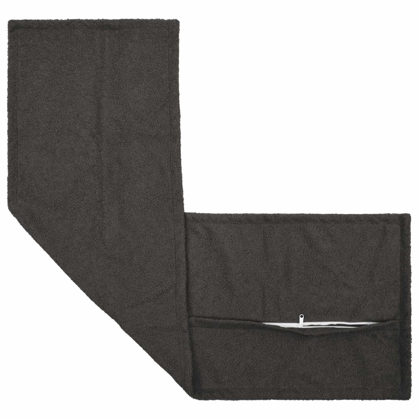 Cushion Cover 2 pcs HOUTEN Dark Grey 40 x 145 cm Bouclé