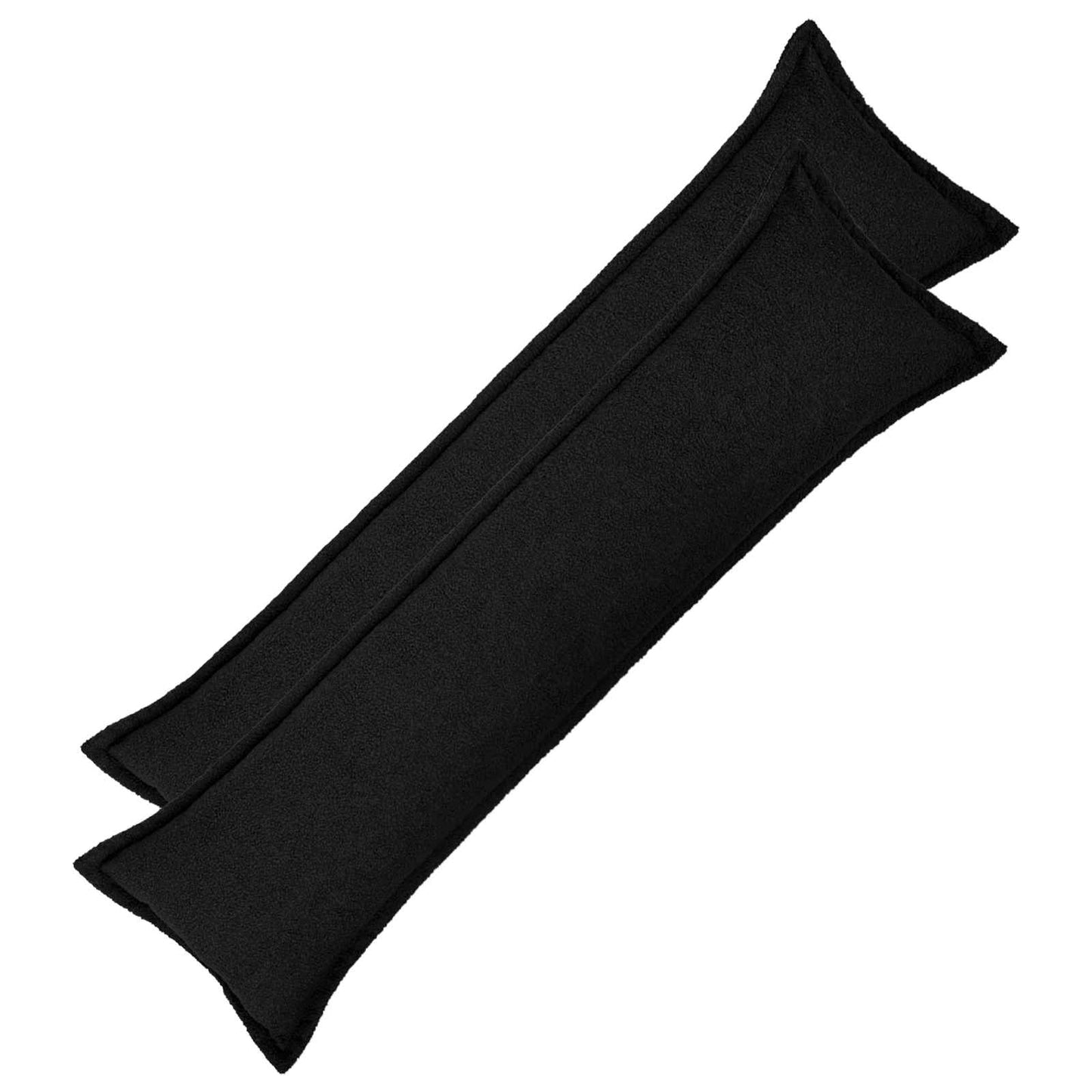Cushion Cover 2 pcs HOUTEN Black 40 x 145 cm Bouclé