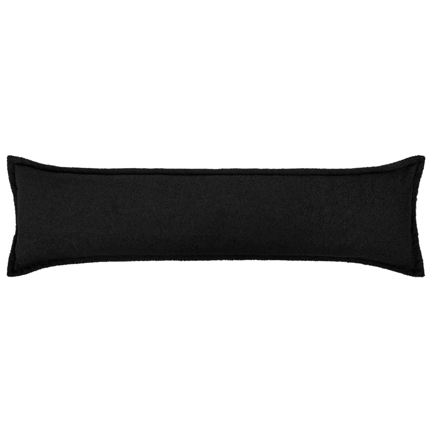 Cushion Cover 2 pcs HOUTEN Black 40 x 145 cm Bouclé