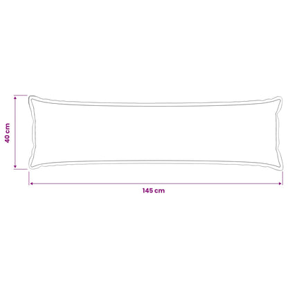 Cushion Cover 2 pcs HOUTEN Beige 40 x 145 cm Bouclé