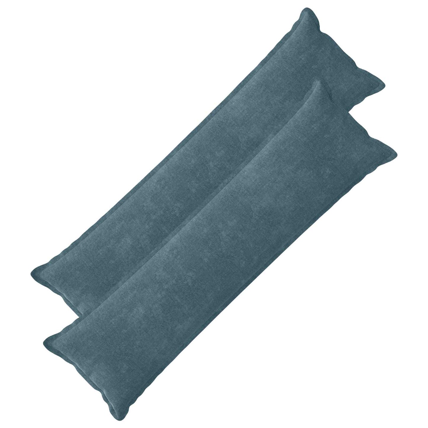 Cushion Cover 2 pcs HOUTEN Blue 40 x 145 cm Chenille Fabric