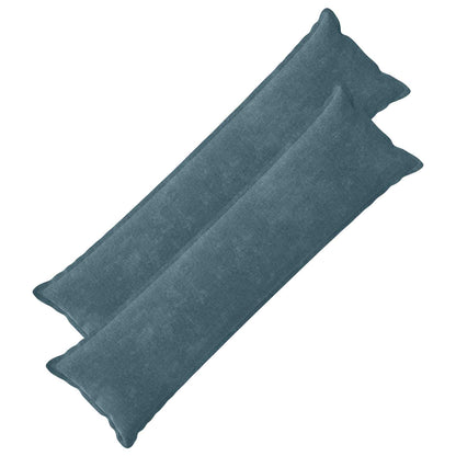 Cushion Cover 2 pcs HOUTEN Blue 40 x 145 cm Chenille Fabric