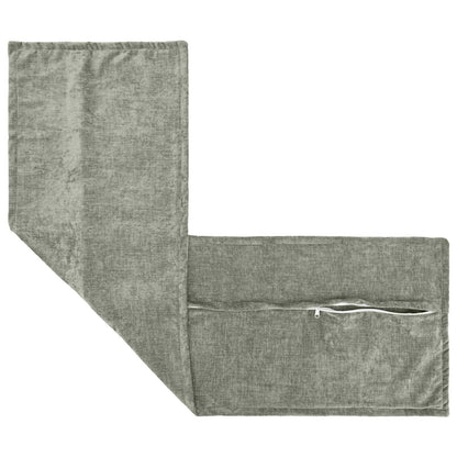 Cushion Cover 2 pcs HOUTEN Green 40 x 145 cm Chenille Fabric