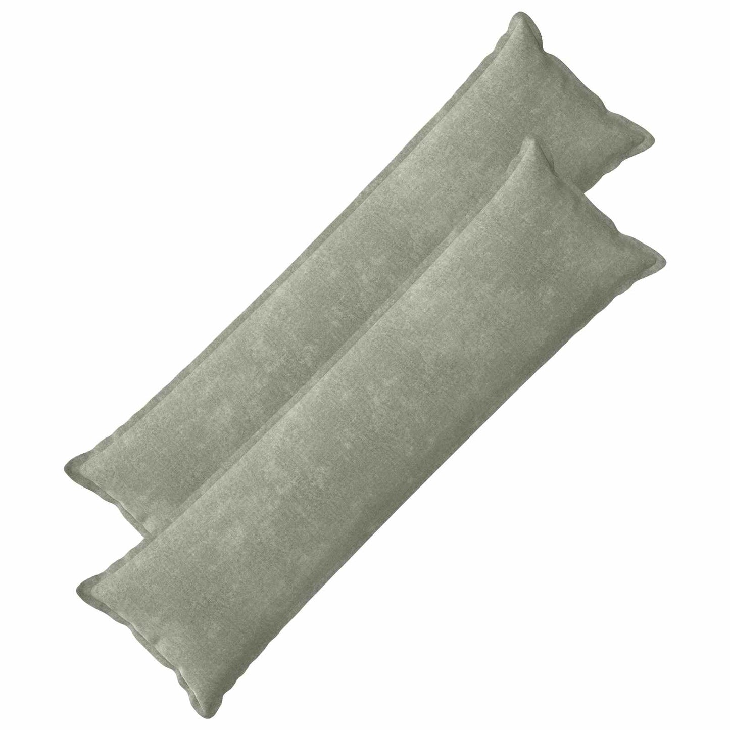 Cushion Cover 2 pcs HOUTEN Green 40 x 145 cm Chenille Fabric