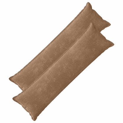 Cushion Cover 2 pcs HOUTEN Brown 40 x 145 cm Chenille Fabric
