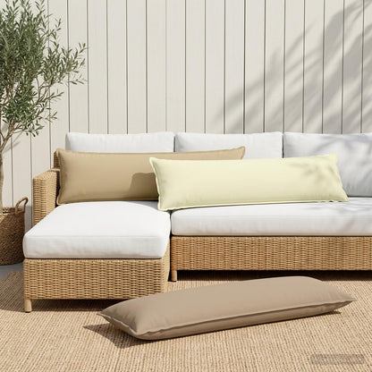 Cushion with Pillow HOUTEN 2 pcs Cream Polyester