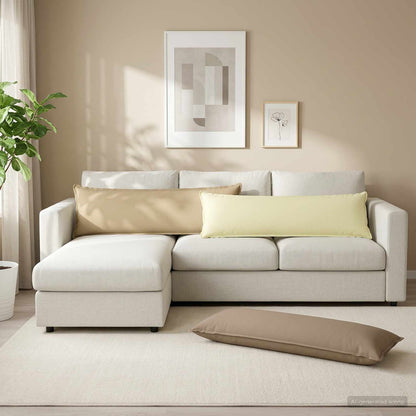 Cushion with Pillow HOUTEN 2 pcs Taupe Polyester
