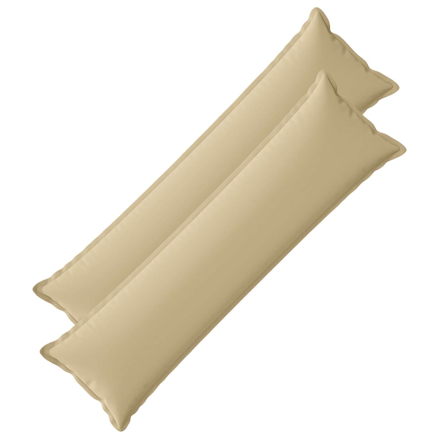 Cushion Cover 2 pcs HOUTEN Beige 40 x 145 cm Polyester