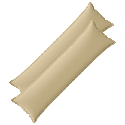 Cushion Cover 2 pcs HOUTEN Beige 40 x 145 cm Polyester