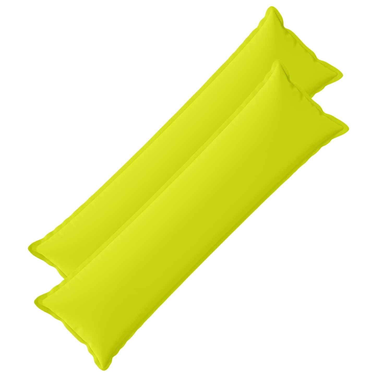 Cushion Cover 2 pcs HOUTEN Bright Green 40 x 145 cm Polyester