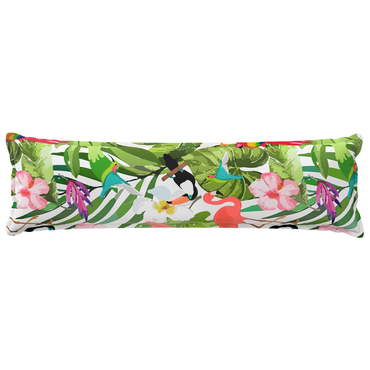 Cushion Cover 2 pcs HOUTEN Black 40 x 145 cm Polyester