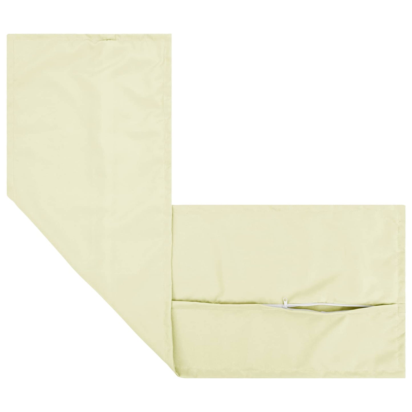 Cushion Cover 2 pcs HOUTEN Cream 40 x 145 cm Polyester