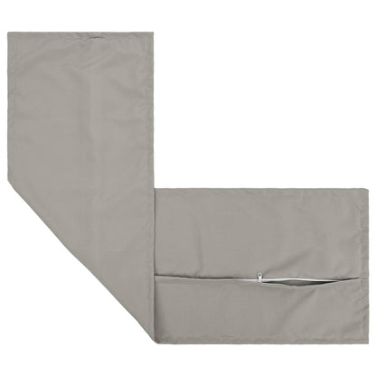 Cushion Cover 2 pcs HOUTEN Grey 40 x 145 cm Polyester