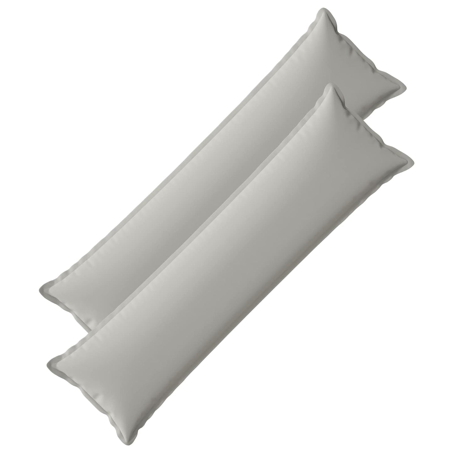 Cushion Cover 2 pcs HOUTEN Grey 40 x 145 cm Polyester