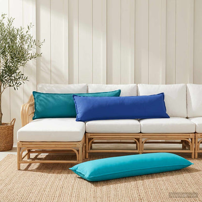 Throw Pillow 2 pcs HOUTEN Royal Blue 40 x 145 cm Polyester