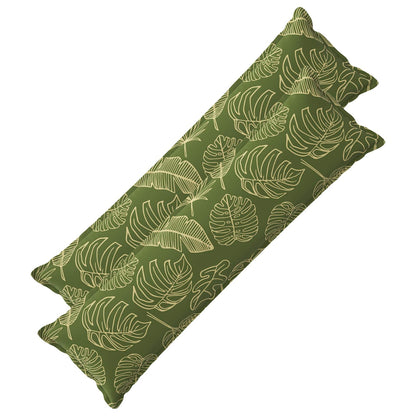 Cushion Cover 2 pcs HOUTEN Leaf Design 40 x 145 cm Polyester
