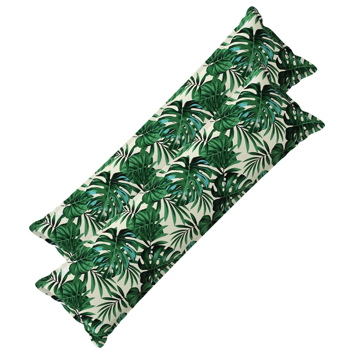 Cushion Cover 2 pcs HOUTEN Leaf Pattern 40 x 145 cm Polyester