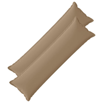 Cushion Cover 2 pcs HOUTEN Taupe 40 x 145 cm Polyester