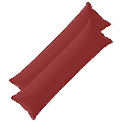Cushion Cover 2 pcs HOUTEN Wine Red 40 x 145 cm Polyester