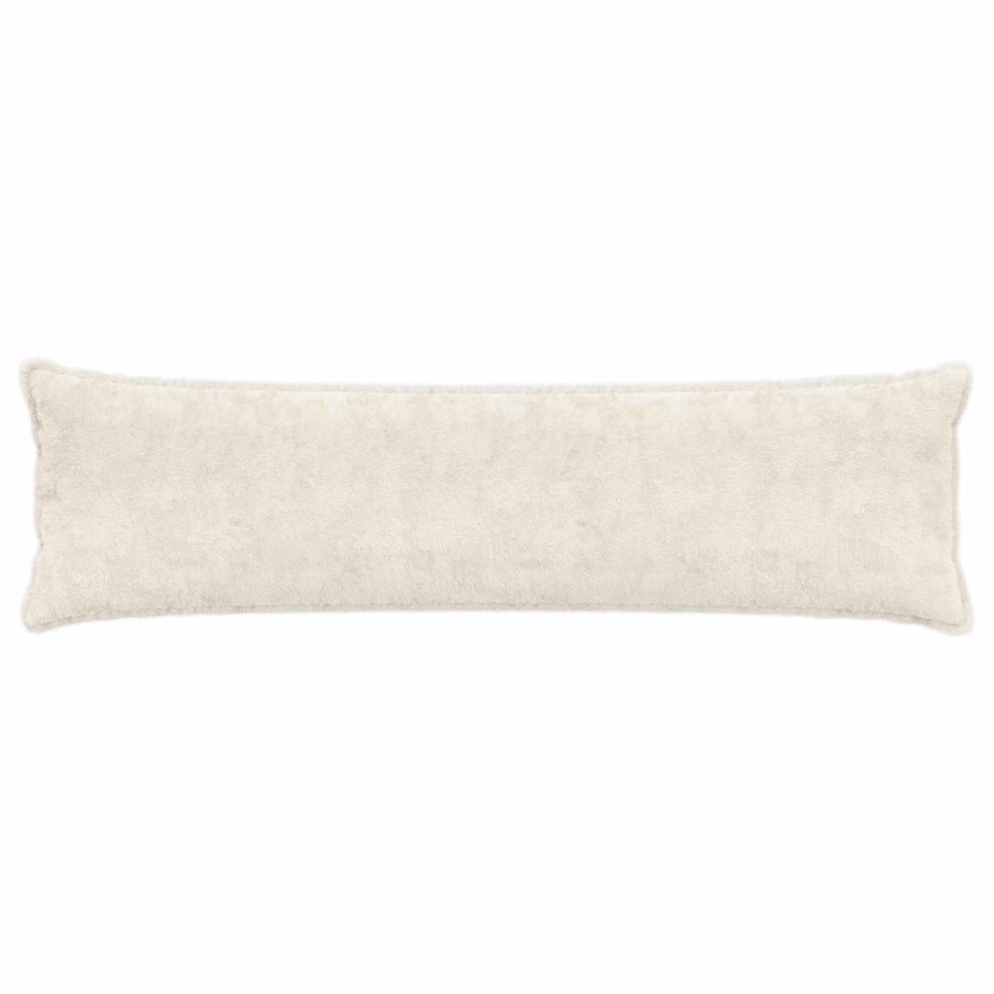 Cushion Cover 2 pcs HOUTEN White 40 x 145 cm Faux Rabbit Fur