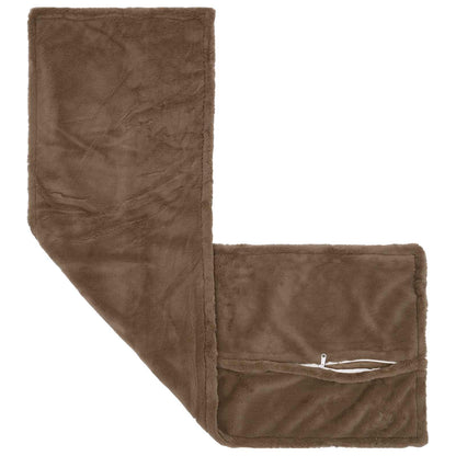 Cushion Cover HOUTEN Light Brown 40 x 145 cm Faux Rabbit Fur