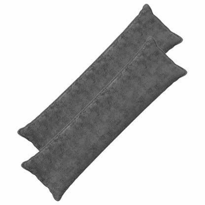 Cushion Cover 2 pcs HOUTEN Dark Grey 40 x 145 cm